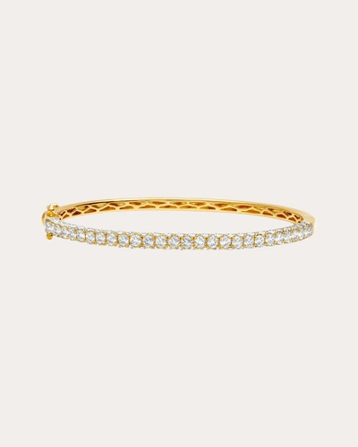 Graziela Gems Women's 3-sided Diamond Bangle In Gold