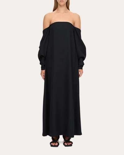 By Malene Birger Women's Marelle Off-shoulder Maxi Dress In Black