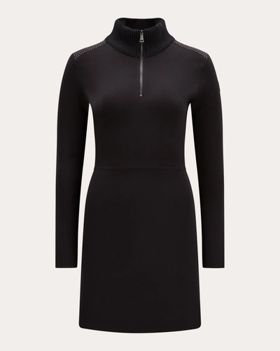 Moncler Women's Knit Wool Mini Dress In Black