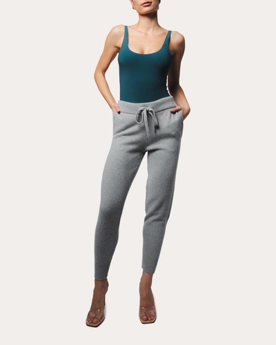 Santicler Women's Addison Cashmere Track Pants In Grey
