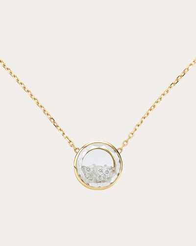 Moritz Glik Women's Naipe Circle Pendant Necklace In White
