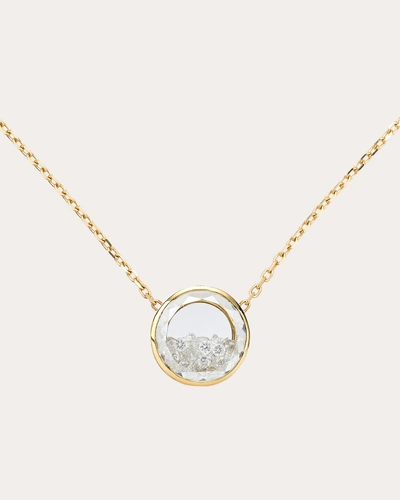 Moritz Glik Women's Naipe 18k Gold Crystal And Diamond Shaker Pendant Necklace In White