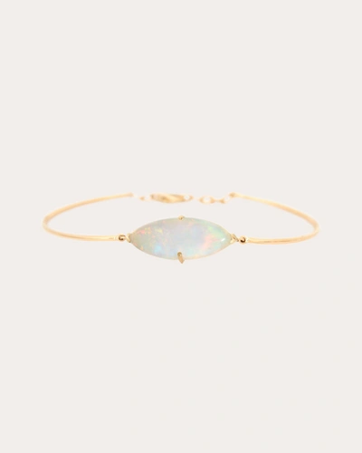 Yi Collection Women's Opal Supreme Marquise Bracelet In White