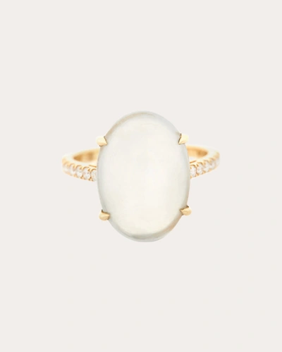Yi Collection Women's Jadeite & Diamond Globe Supreme Ring In White