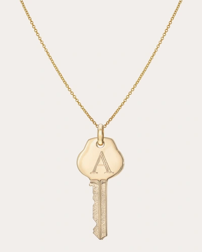 Zoe Lev Women's Initial Key Pendant Necklace In Black
