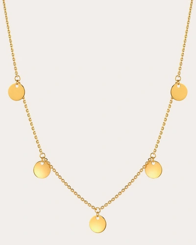 Zoe Lev Women's Fringe Disc Station Necklace In Gold
