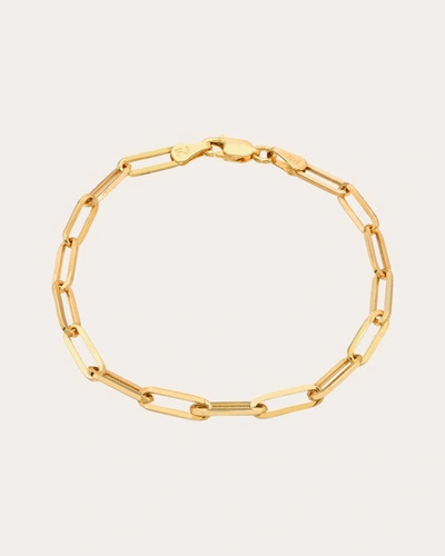 Zoe Lev Women's Large Paper Clip Chain Bracelet In Gold