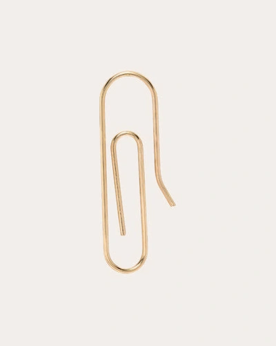 Zoe Lev Women's Single Paper Clip Earring In Gold