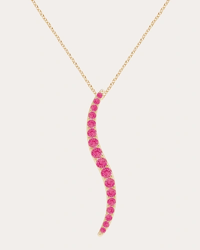 Natori Women's Shangri-la 14k Gold Pink Sapphire Pendant Necklace