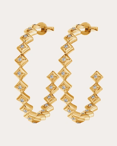 De Beers Forevermark Women's Icon Hoop Earrings In Gold