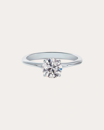 De Beers Forevermark Women's Forevermark Icon Round Engagement Ring In Silver