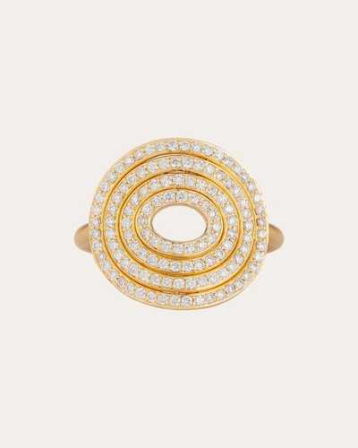 Carelle Women's Diamond Spiralli Quad Ring In Gold