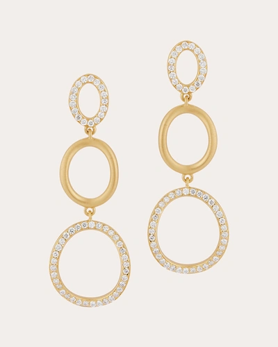 Carelle Women's Diamond Spiralli Drop Earrings In Gold