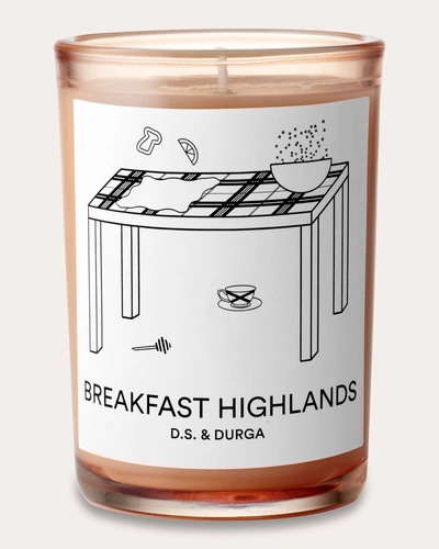 D.s. & Durga D. S. & Durga Breakfast Highlands Candle 7oz In Orange