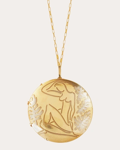 Carol Kauffmann Women's Magnifier Woman Pendant In Gold