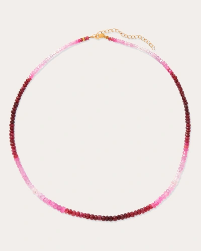 Jia Jia Women's Arizona Ruby Necklace In Pink