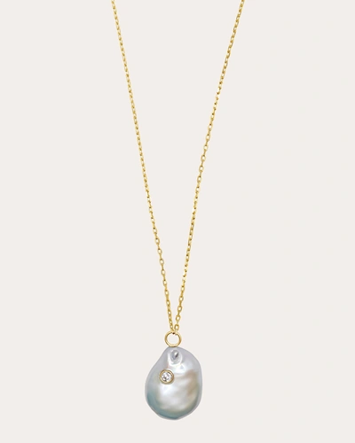 Jia Jia Women's Ocean Diamond Pearl Necklace In Gold