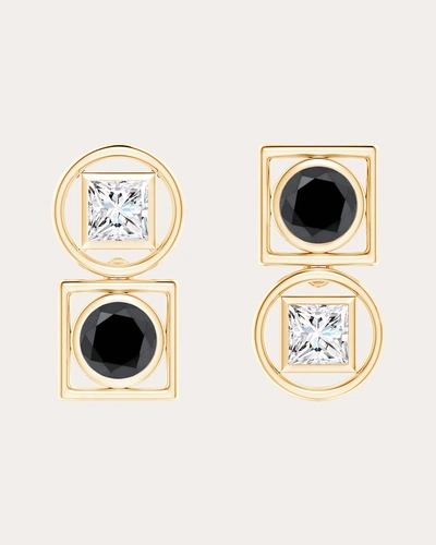 Natori Women's Infinity 14k Gold Diamond Asymmetric Stud Earrings