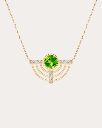 Natori Women's Peridot & Diamond Pendant Necklace In Gold