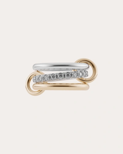 Spinelli Kilcollin Women's Taurus 18k Gold Sterling Silver And Diamond Linked Rings