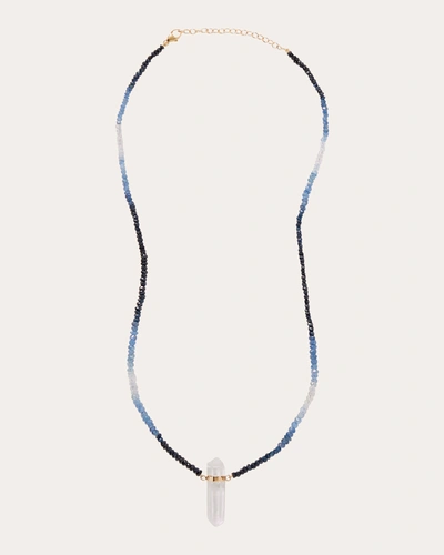 Jia Jia Women's Arizona Sapphire Crystal Quartz Necklace In Blue