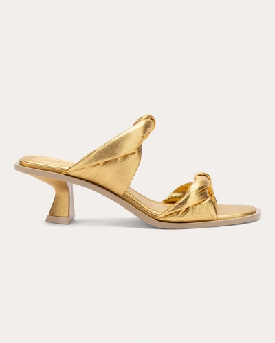 Mercedes Castillo Women's Frida Metallic Leather Mid Sandal In