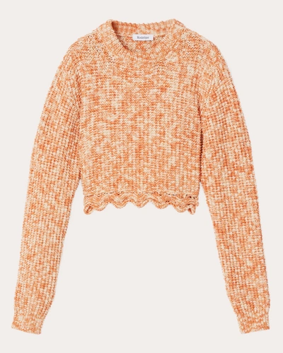 Rodebjer Women's Tori Cropped Sweater In Orange