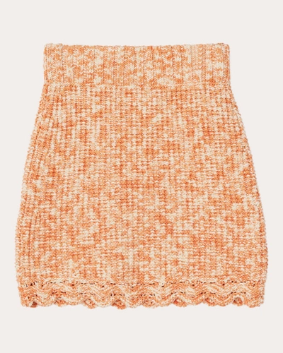 Rodebjer Women's Nadia Knit Skirt In Orange