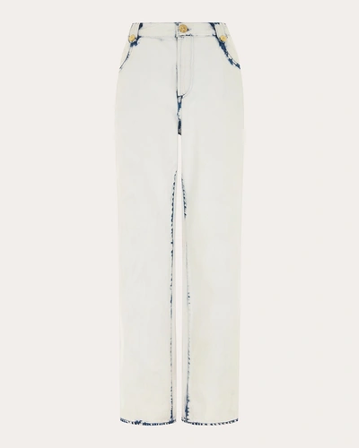 Hayley Menzies Women's Wide-leg Denim Jeans In White