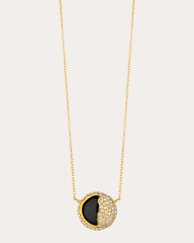 Syna Jewels Women's Cosmic Eclipse Necklace In Gold