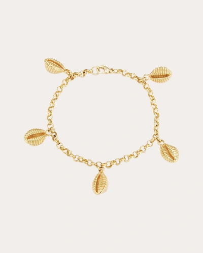 Renna Women's Vintage Shell Charm Bracelet In Gold