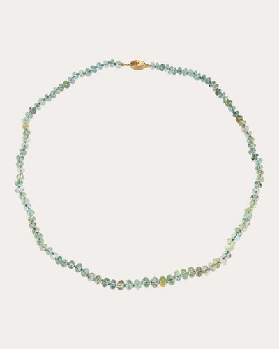 Renna Women's Aquamarine Beaded Necklace In Gold
