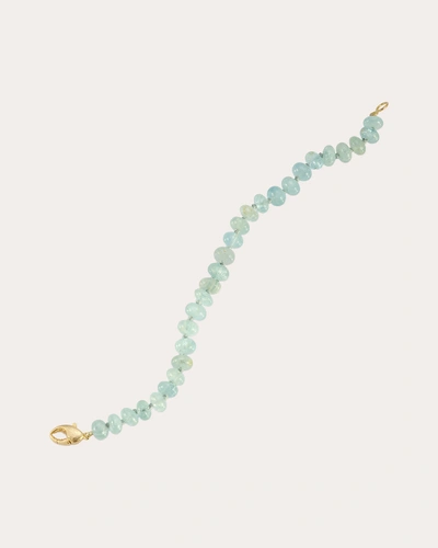 Renna Women's Aquamarine Beaded Bracelet In Gold