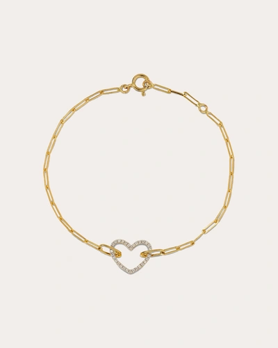 Yvonne Léon Women's Diamond Little Heart Bracelet In Gold