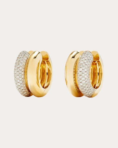 Yvonne Léon Women's Diamond Buoy Hoop Earrings In Gold