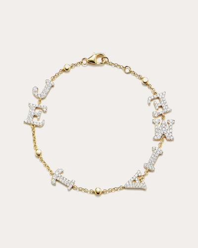 Yvonne Léon Women's Diamond 'je T'aime' Bracelet In Gold