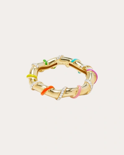 Yvonne Léon Women's Rainbow Twistée Ring 9k Gold