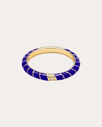 Yvonne Léon Women's Blue Mini Twist Alliance Ring