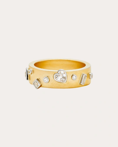 Yvonne Léon Women's White Topaz Confetti Ring In Gold