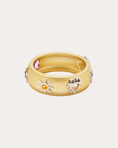 Yvonne Léon Women's Gemstone & Diamond Symbol Ring In Gold