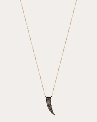 Ara Vartanian Women's Black Diamond Bone Pendant