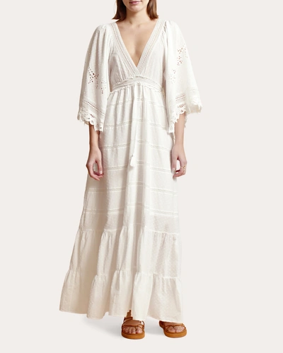 lace trim silk dress Ivory Silk Dress main image 0