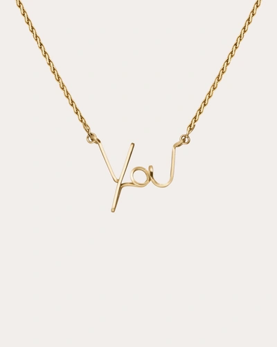 Atelier Paulin Women's You Squared Necklace In Gold