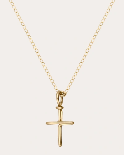 Atelier Paulin Women's Cross Charm Necklace In Gold