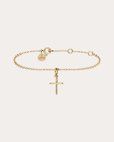 Atelier Paulin Women's Cross Charm Bracelet In Gold