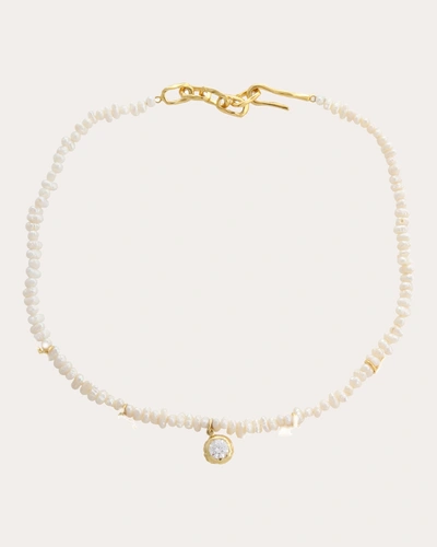 Joanna Laura Constantine Women's Mini Pearl & Cubic Zirconia Choker Necklace In Gold