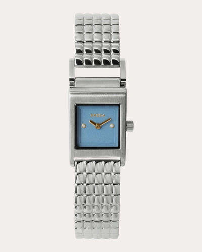 Breda Women's Blue & Stainless Steel Revel Bracelet Watch In Silver