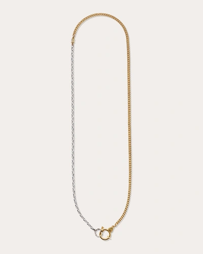 Milamore Women's 18k Gold Classic Duo Chain Necklace Iii In Yellow Gold/white Gold