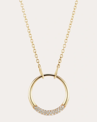The Gild Women's Petite Diamond Loop Pendant Necklace In Gold