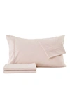 Woven & Weft Wrinkle Resistant Sheet Set In Rose